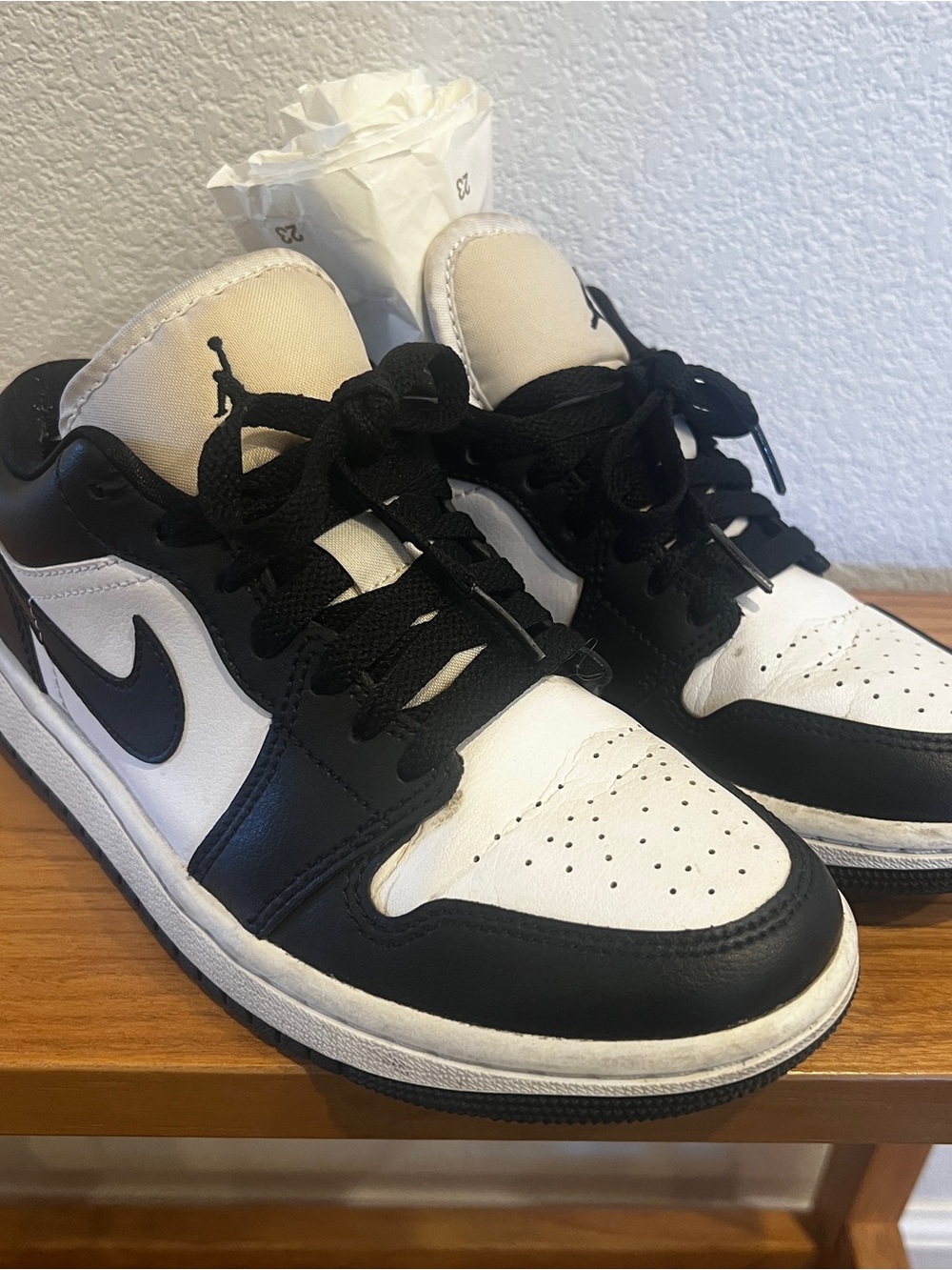 Nike Air Jordan 1 Low Panda Black White DC0774-101 WMNS Sz 5.5